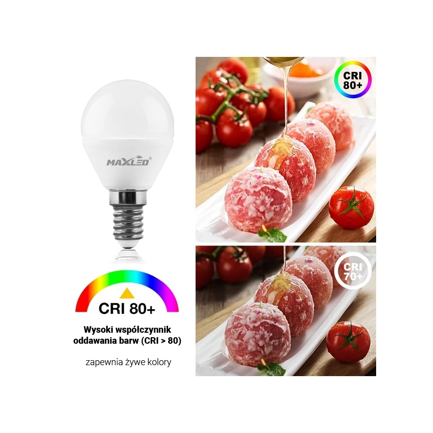 LED Žiarovka G45 E14/7W/230V 4000K
