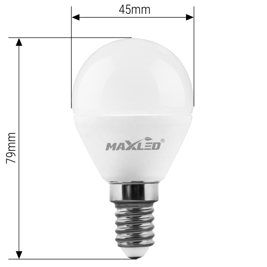 LED Žiarovka G45 E14/7W/230V 4000K