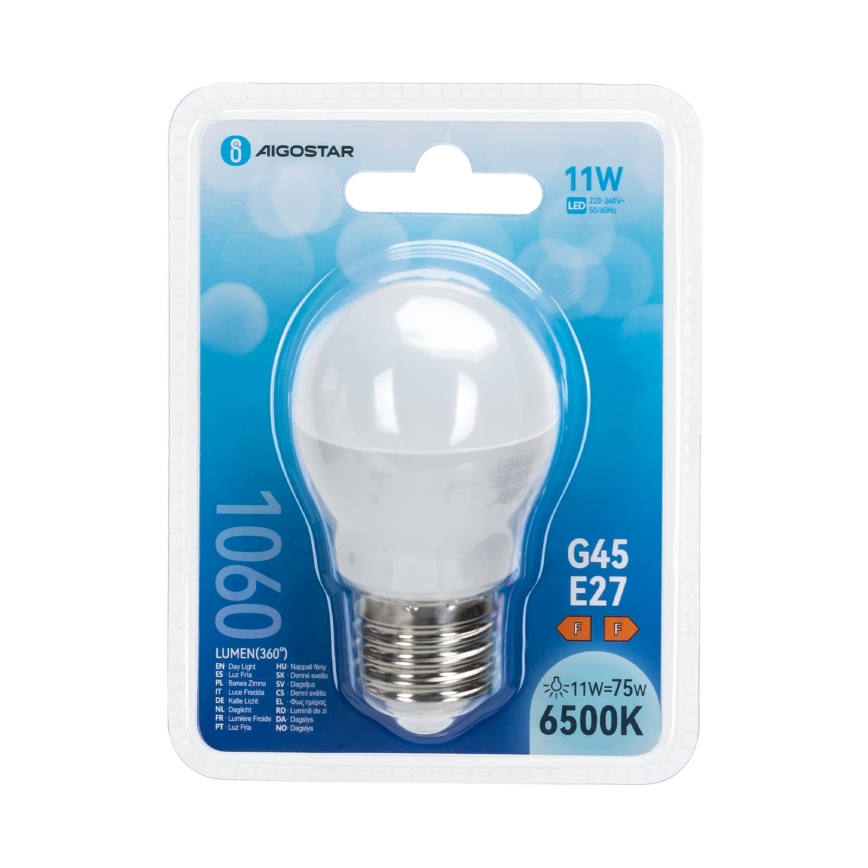 LED Žiarovka G45 E27/11W/230V 6500K - Aigostar