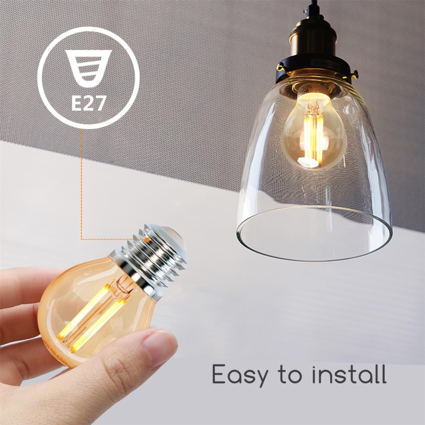 LED Žiarovka G45 E27/4W/230V 2200K - Aigostar