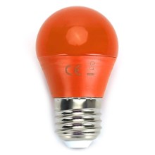 LED Žiarovka G45 E27/4W/230V oranžová - Aigostar 100003OGE