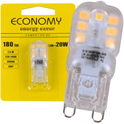 LED žiarovka G9/2,5W/230V 3000K