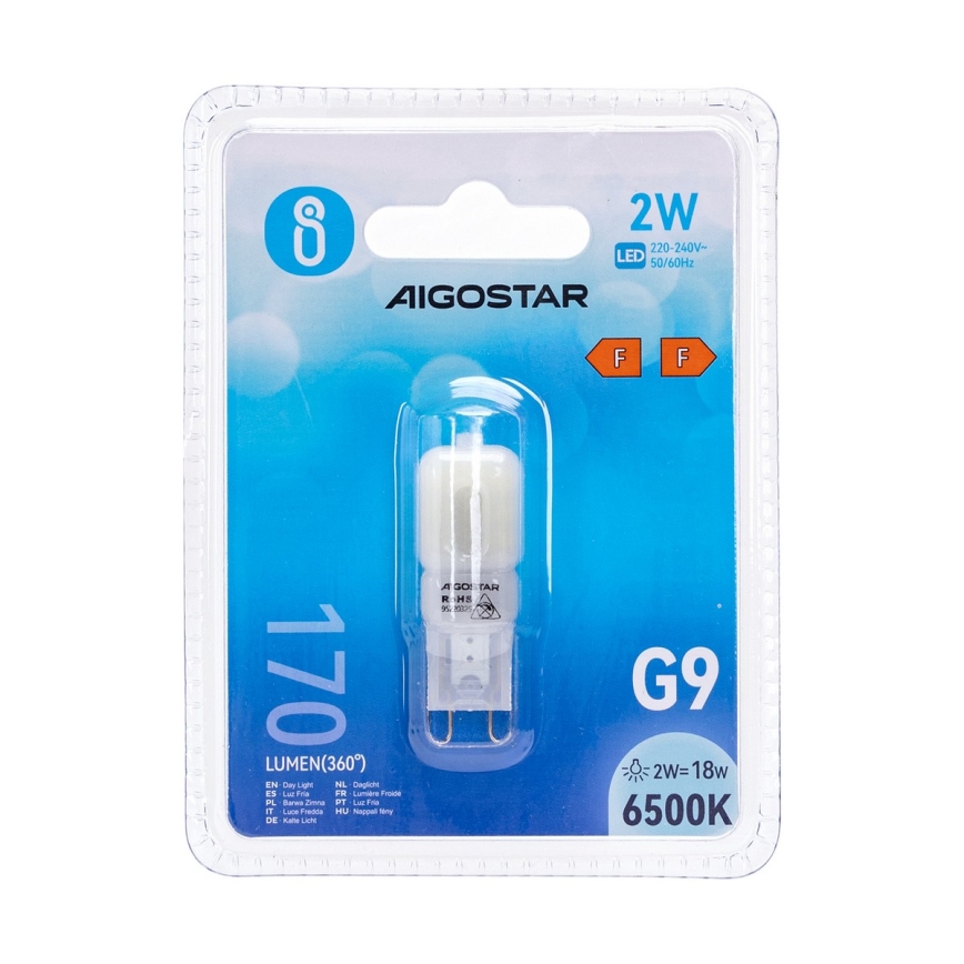 LED Žiarovka G9/2W/230V 6500K - Aigostar