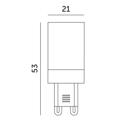 LED Žiarovka G9/3W/230V 3000K 100°