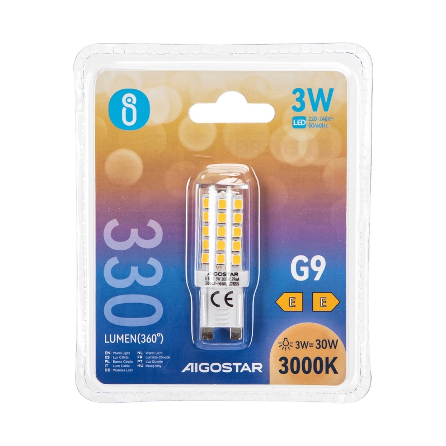 LED Žiarovka G9/3W/230V 3000K - Aigostar