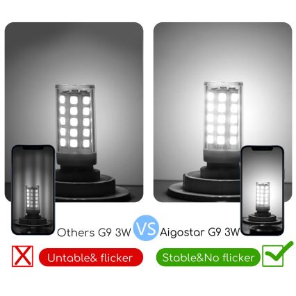 LED Žiarovka G9/3W/230V 6500K - Aigostar