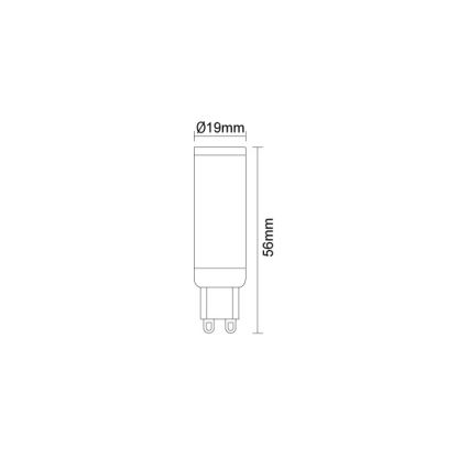 LED žiarovka G9/4,6W/230V 4000K
