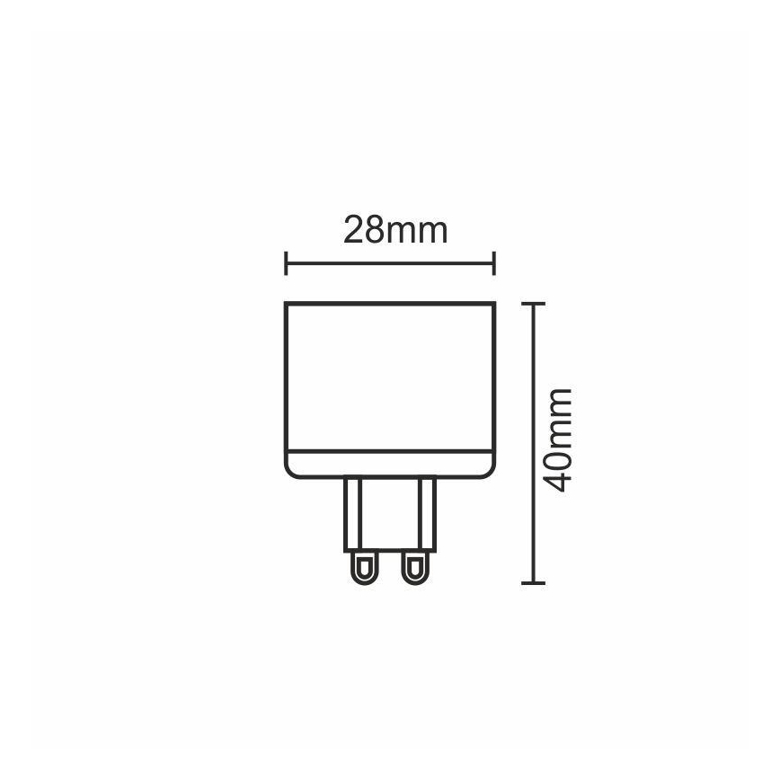 LED Žiarovka G9/5W/230V 2800K