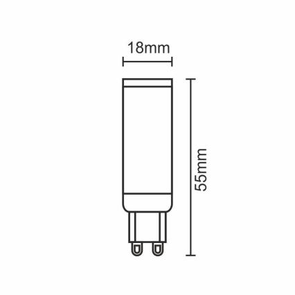 LED Žiarovka G9/5W/230V 4000K