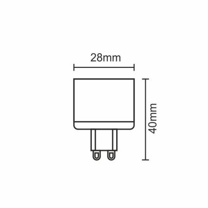 LED Žiarovka G9/5W/230V 4000K