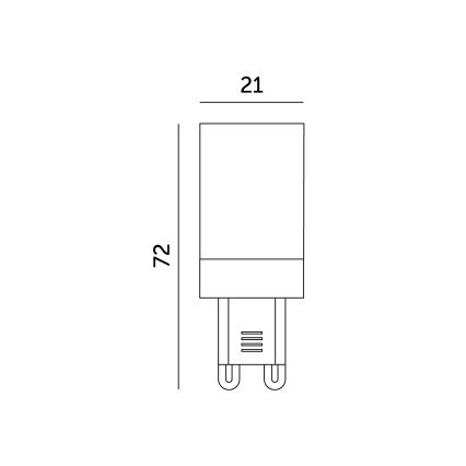 LED Žiarovka G9/6W/230V 4000K