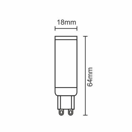 LED Žiarovka G9/7W/230V 2800K