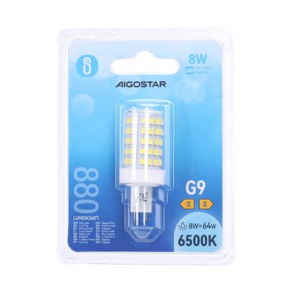 LED žiarovka G9/8W/230V 6500K - Aigostar