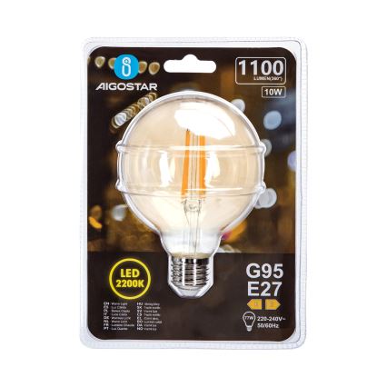 LED Žiarovka G95 E27/10W/230V 2200K - Aigostar