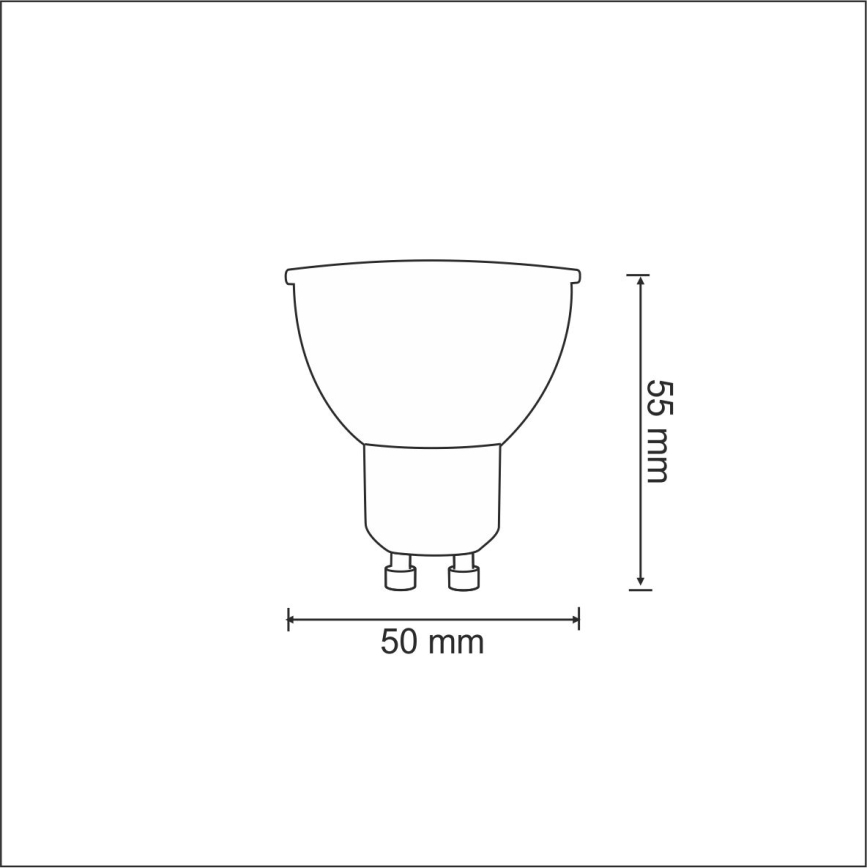 LED žiarovka GU10/3,5W/230V 6400K