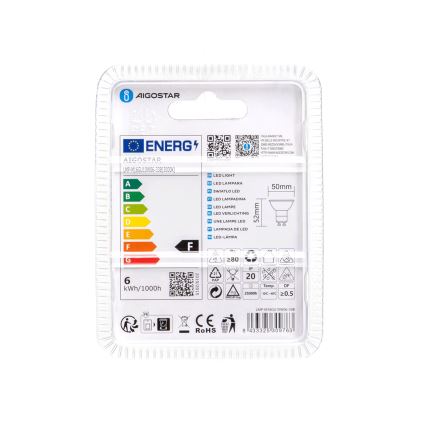 LED Žiarovka GU10/6W/230V 3000K - Aigostar