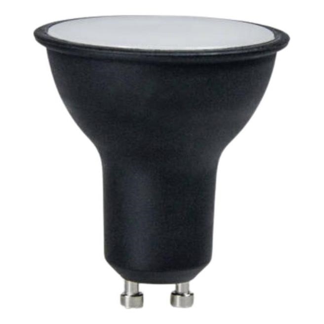 LED Žiarovka GU10/6W/230V 3000K čierna