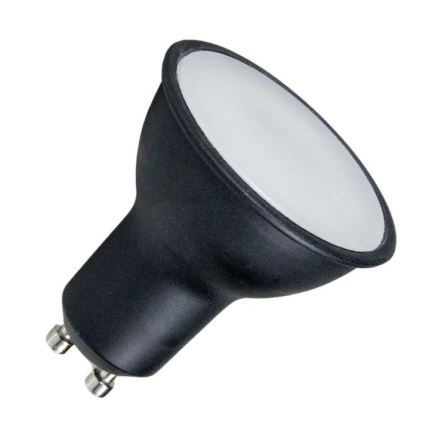LED Žiarovka GU10/6W/230V 3000K čierna