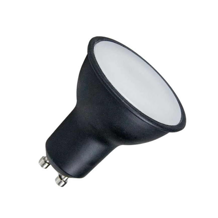 LED Žiarovka GU10/6W/230V 3000K čierna
