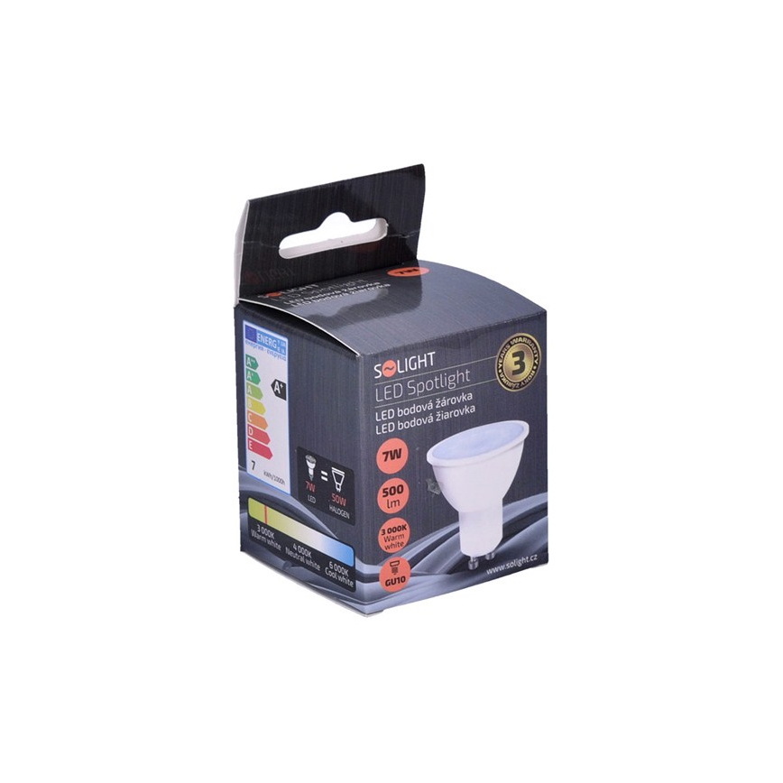LED žiarovka GU10/7W/230V 3000K