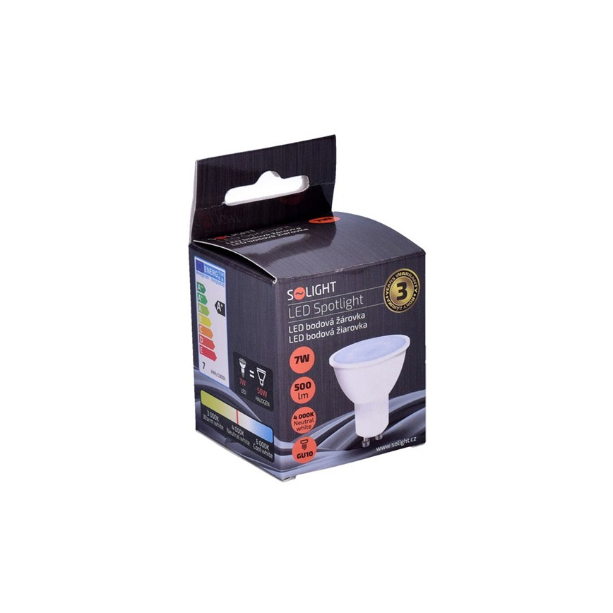 LED žiarovka GU10/7W/230V 4000K