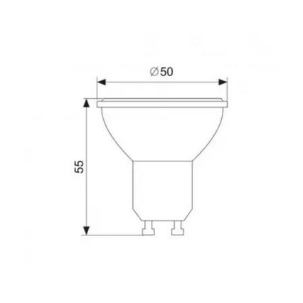 LED Žiarovka GU10/7W/230V 6500K