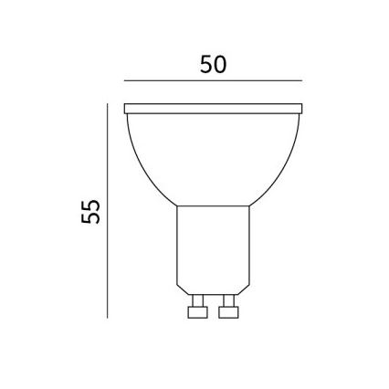 LED Žiarovka GU10/8,5W/230V 3000K