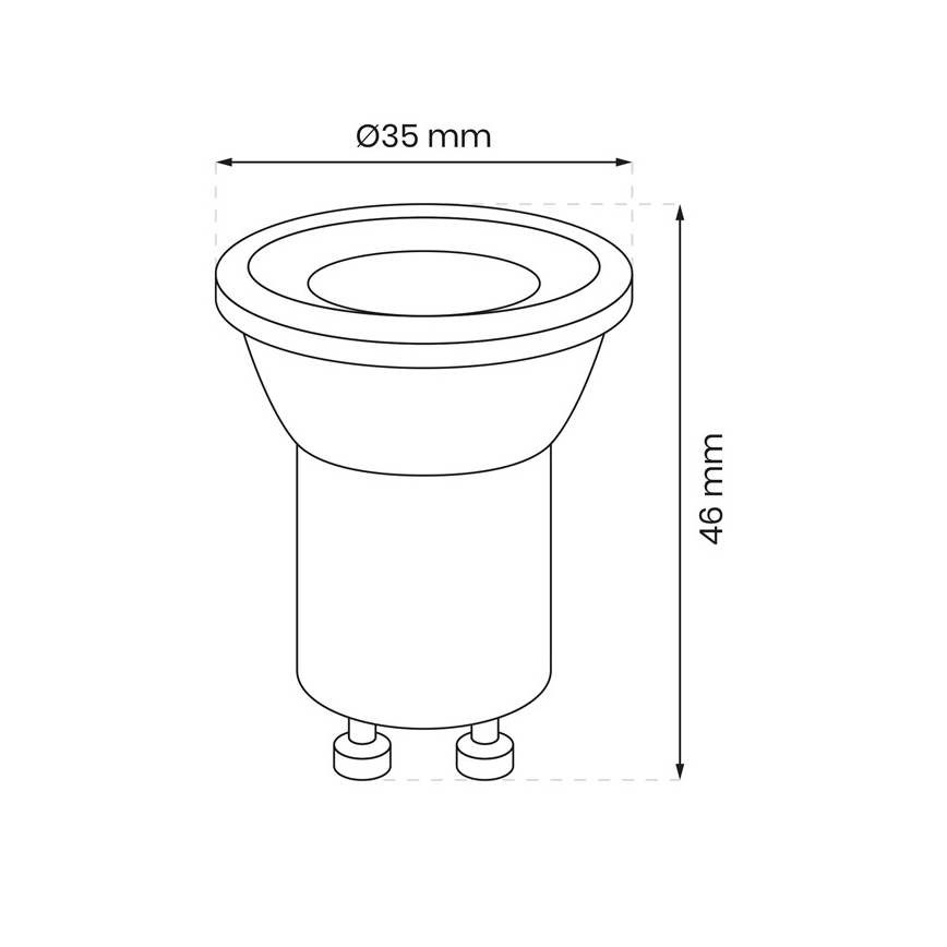 LED Žiarovka GU10-MR11/3W/230V 4000K
