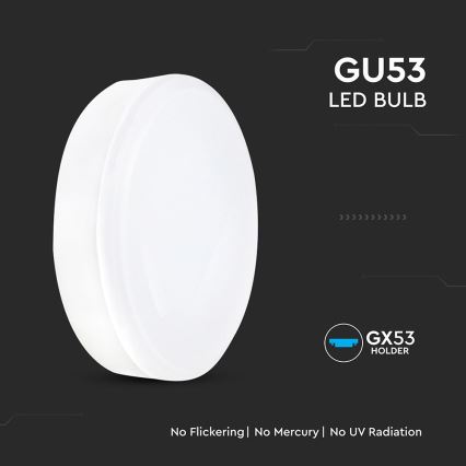 LED žiarovka GX53/6,4W/230V 4000K