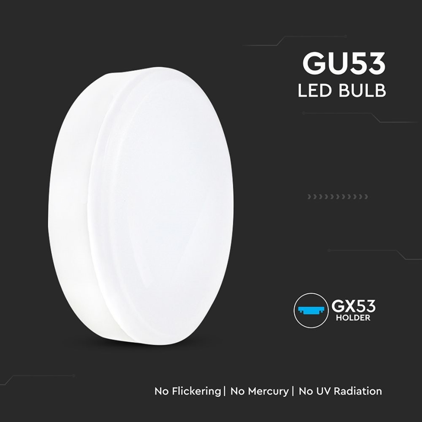 LED žiarovka GX53/6,4W/230V 4000K