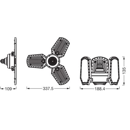 LED žiarovka HIGHBAY E27/40W/230V 4000K - Osram