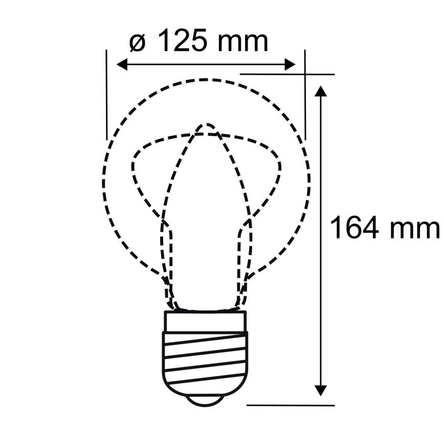 LED Žiarovka INNER G125 E27/3,5W/230V 1800K - Paulmann 28875