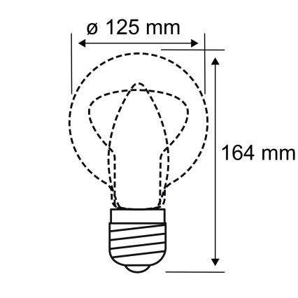 LED Žiarovka INNER G125 E27/3,5W/230V 1800K - Paulmann 28881