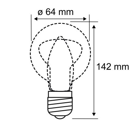 LED Žiarovka INNER ST64 E27/3,5W/230V 1800K - Paulmann 28885