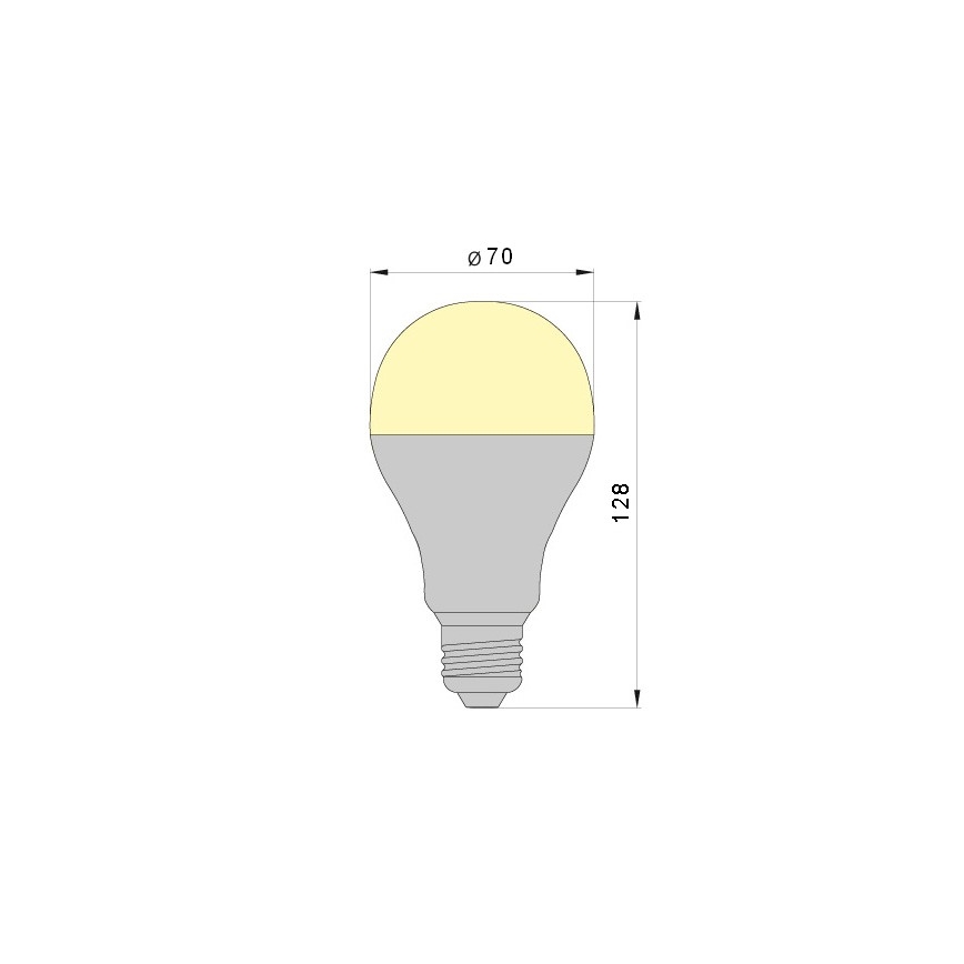 LED Žiarovka LEDSTAR A70 E27/18W/230V 3000K