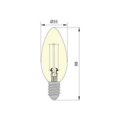 LED žiarovka LEDSTAR CLASIC E14/5W/230V 3000K