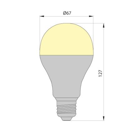 LED Žiarovka LEDSTAR ECO E27/10W/230V 3000K