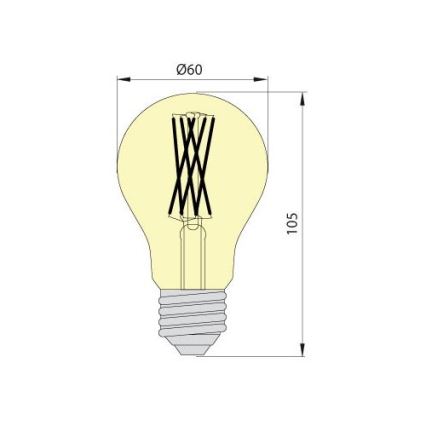 LED Žiarovka LEDSTAR VINTAGE E27/10W/230V 3000K