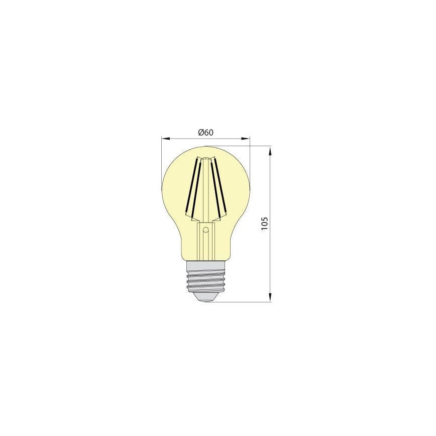 LED Žiarovka LEDSTAR VINTAGE E27/8W/230V 3000K