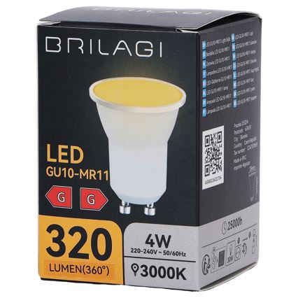 LED žiarovka MR11 GU10/4W/230V 3000K - BRILAGI