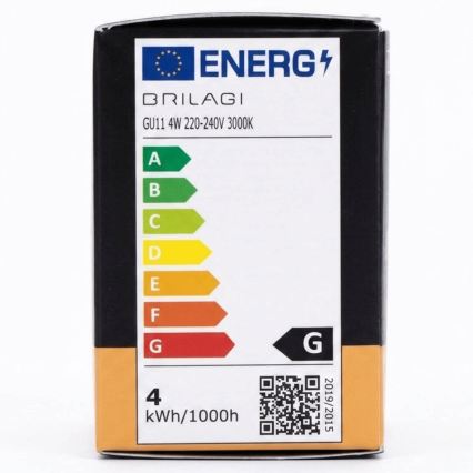 LED žiarovka MR11 GU10/4W/230V 3000K čierna - BRILAGI