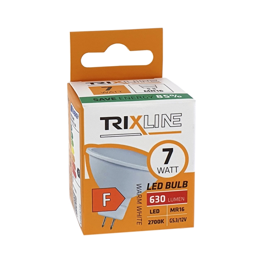 LED Žiarovka MR16 GU5,3/7W/12V 2700K
