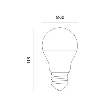 LED Žiarovka na rast rastlín PLANTY E27/11W/230V 1200K biela