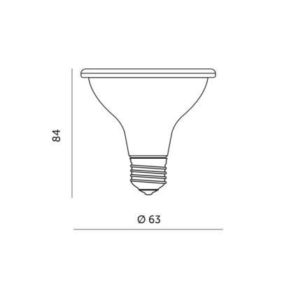 LED Žiarovka na rast rastlín PLANTY E27/7W/230V 1200K čierna