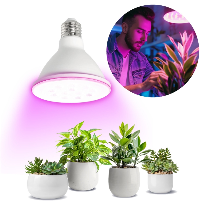 LED Žiarovka na rast rastlín VITABLOOM E27/9W/230V 1200K biela - Brilagi