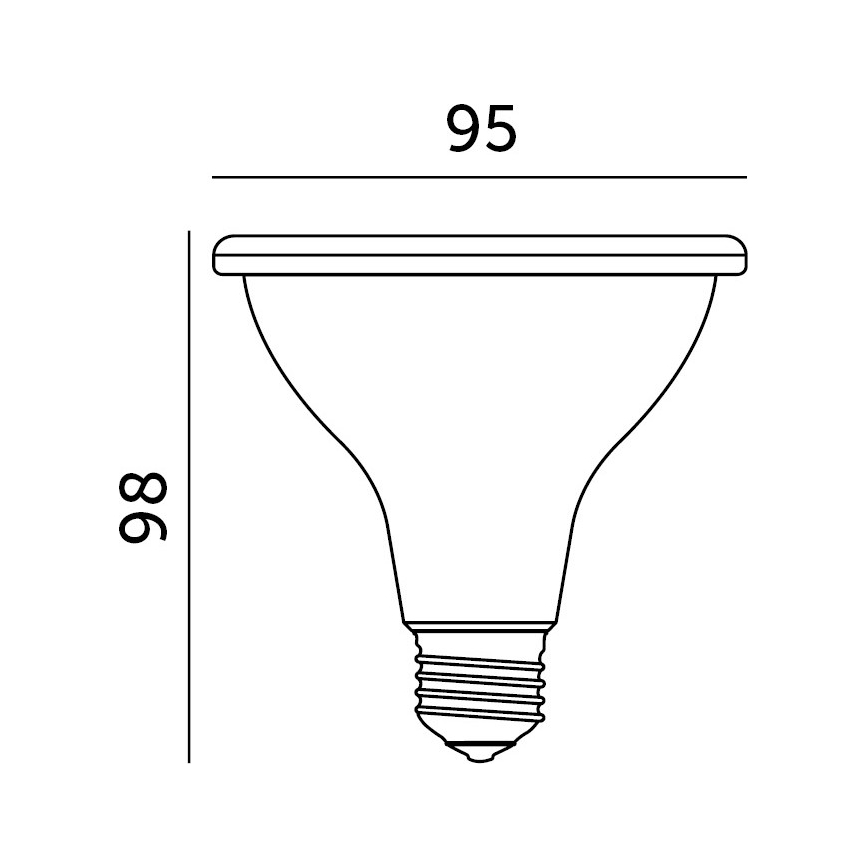 LED Žiarovka na rast rastlín VITABLOOM E27/9W/230V 1200K biela - Brilagi