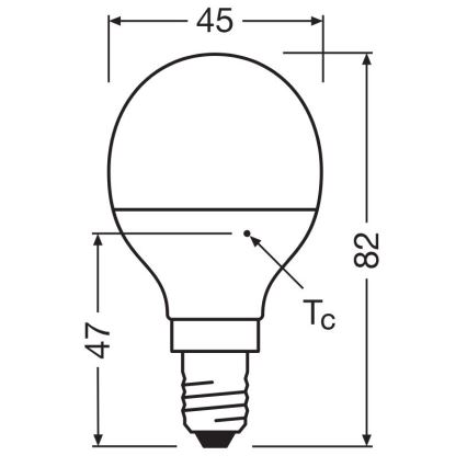 LED Žiarovka P40 E14/4,9W/230V 4000K - Osram
