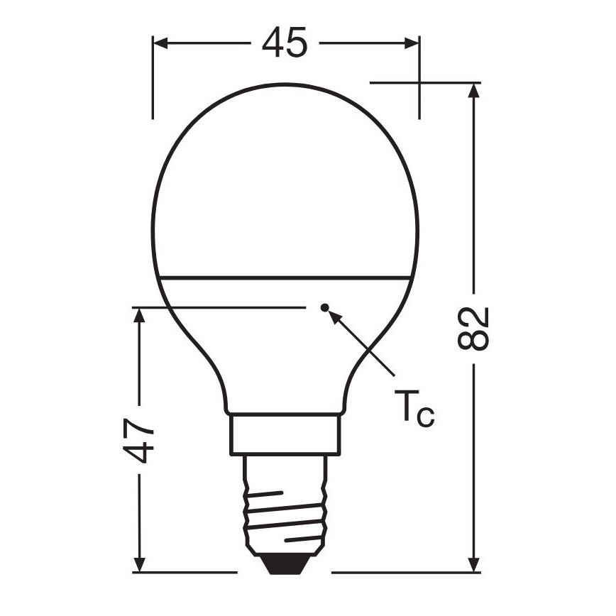 LED Žiarovka P40 E14/4,9W/230V 4000K - Osram