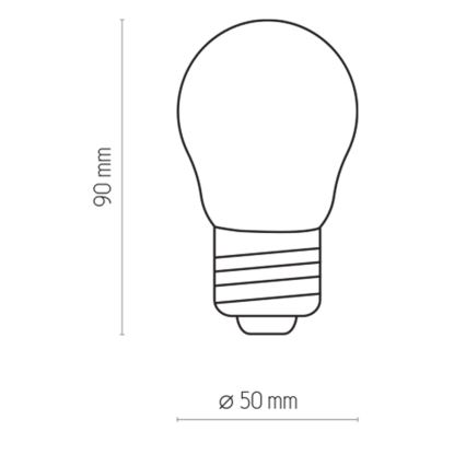LED žiarovka P45 E27/2W/230V 2700K