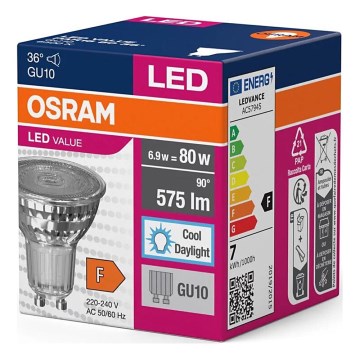 LED Žiarovka PAR16 GU10/6,9W/230V 6500K - Osram